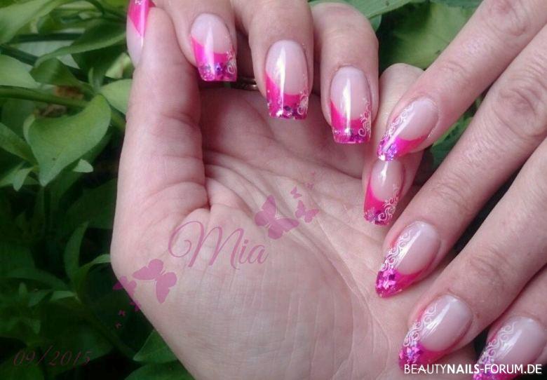 Verwunderlich Nageldesign Pink French Ebenbild